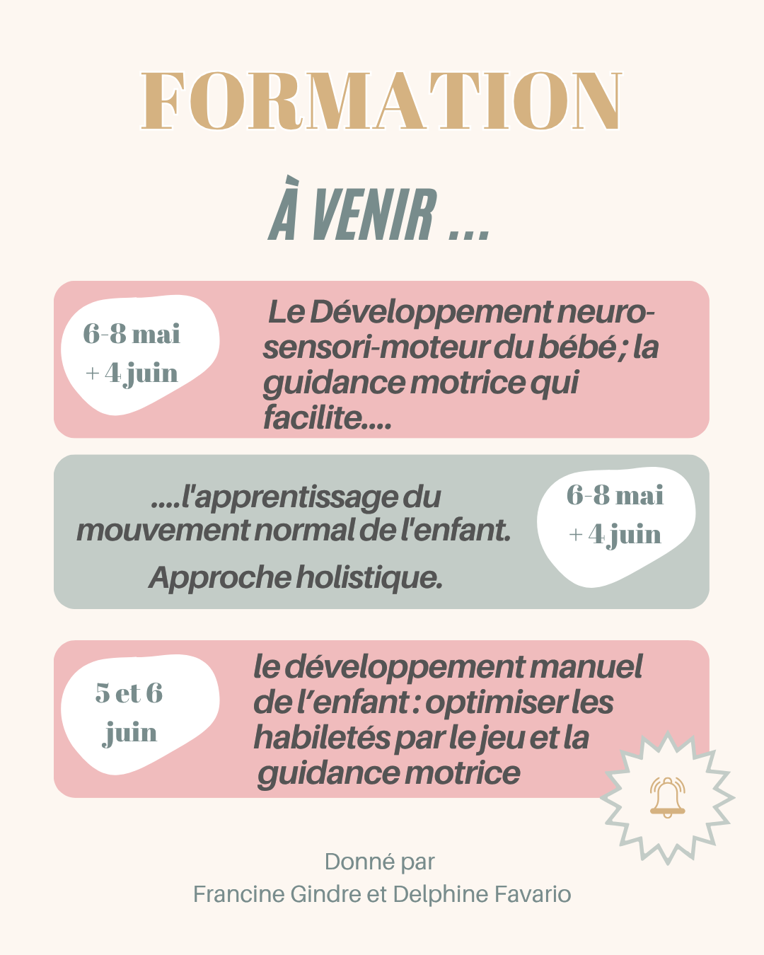 dates de formations